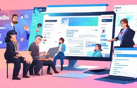 Professional career scene illustrating remote freelancing in the Middle East