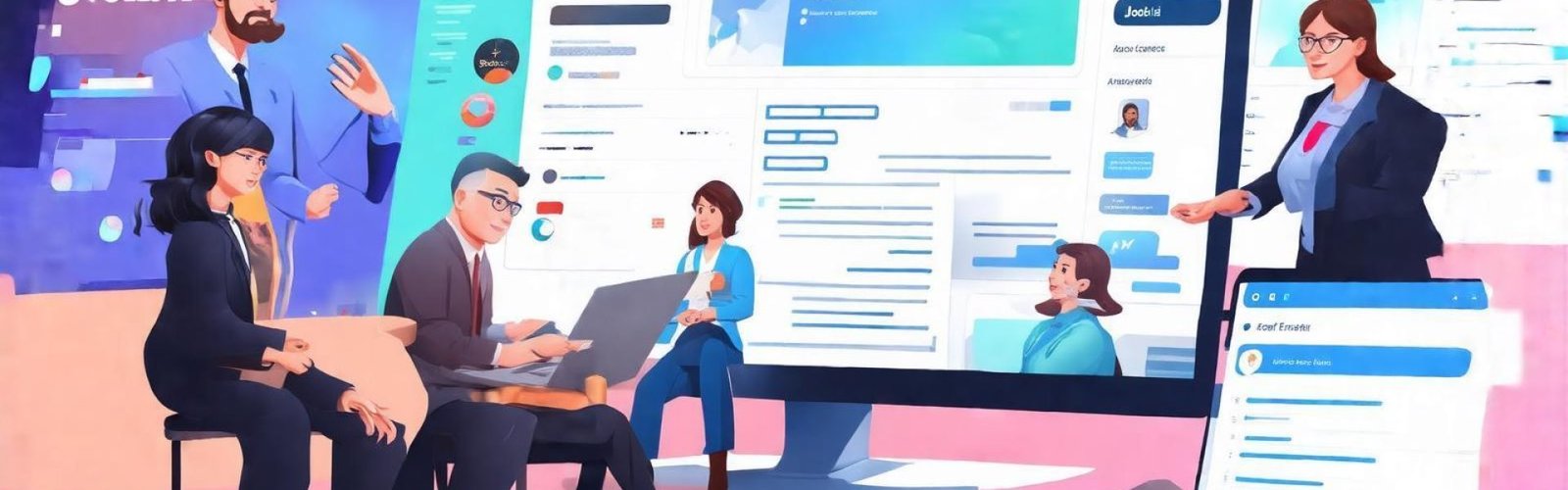 Professional career scene illustrating remote freelancing in the Middle East